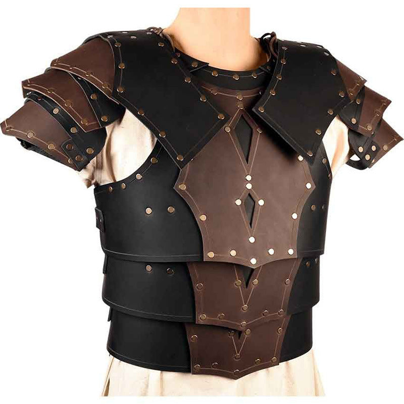 Medieval Renaissance Nordic Viking Warrior PU Leather Armor