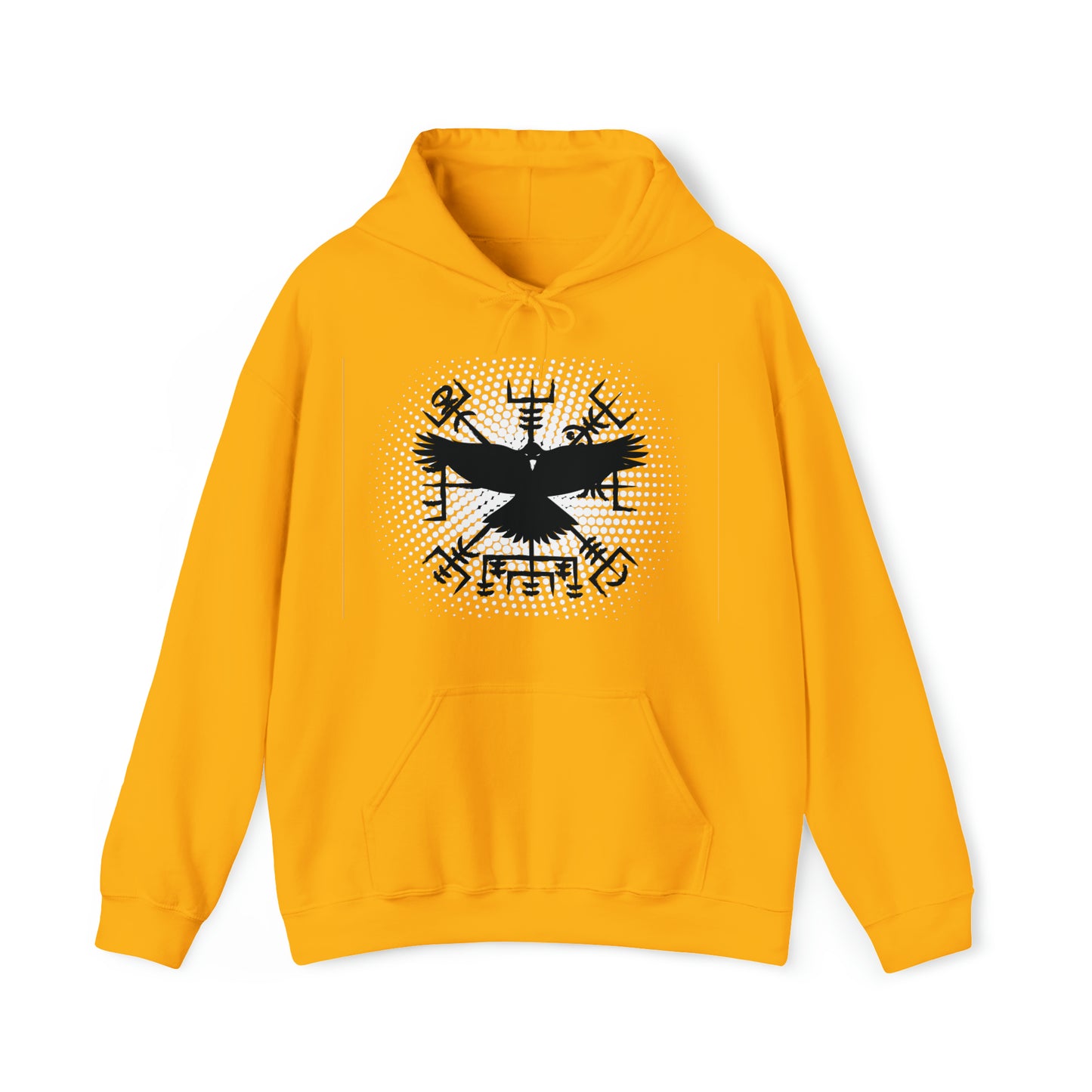 hoodie made of strong cotton - vegvisir raven