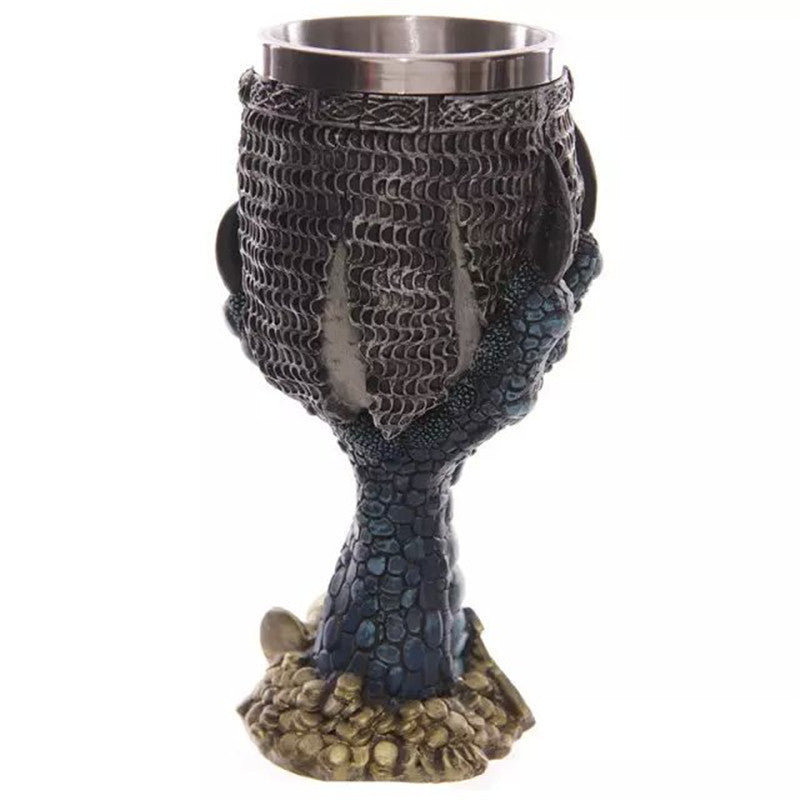 Horrible Resin Stainless Steel Design Wine Glass Horror Cup Skull Goblet Perfect Gift Skull For Lovers Halloween Theme Parties