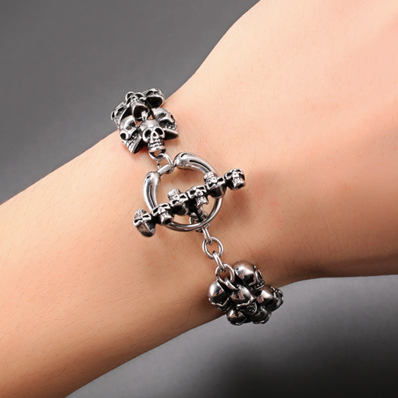 Men's Vintage Ornament Gothic Punk Bracelet