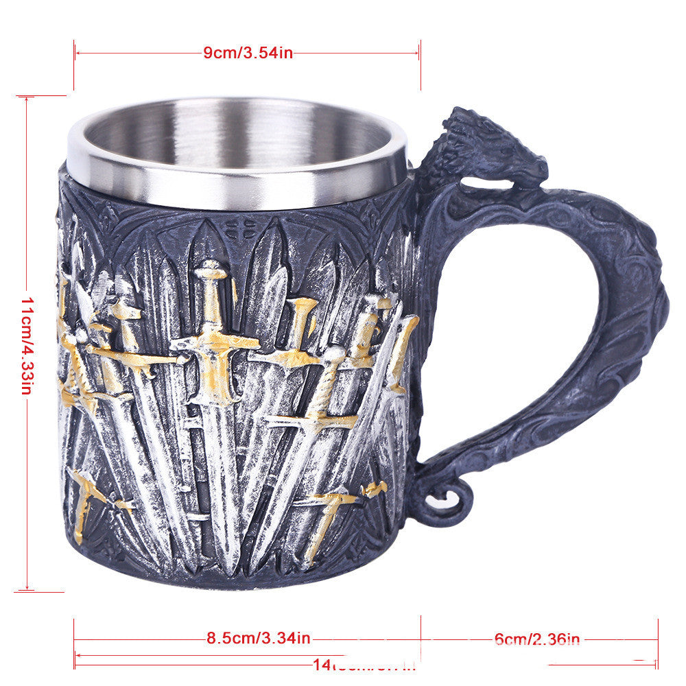 Mug Beer Mug Holy Sword Black Mug Water Cup