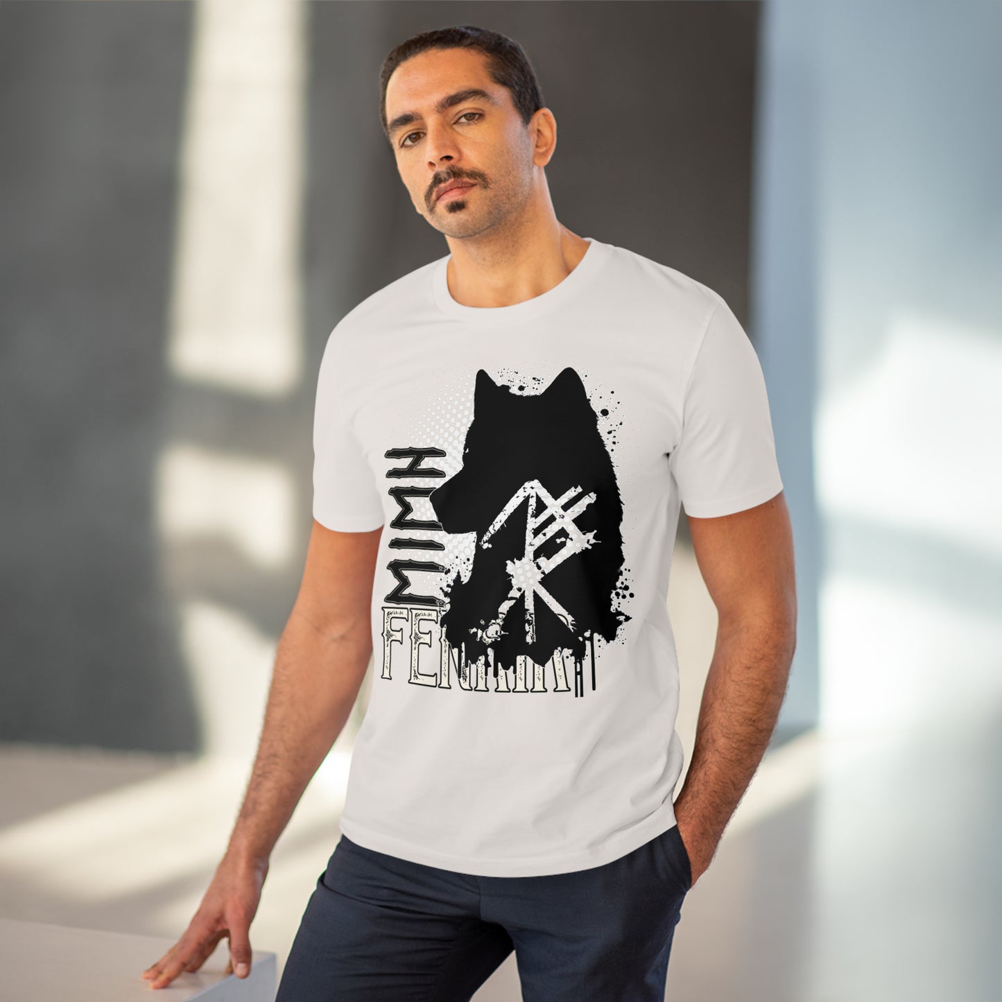 T-shirt unisex eco cotton - wolf Fenrir