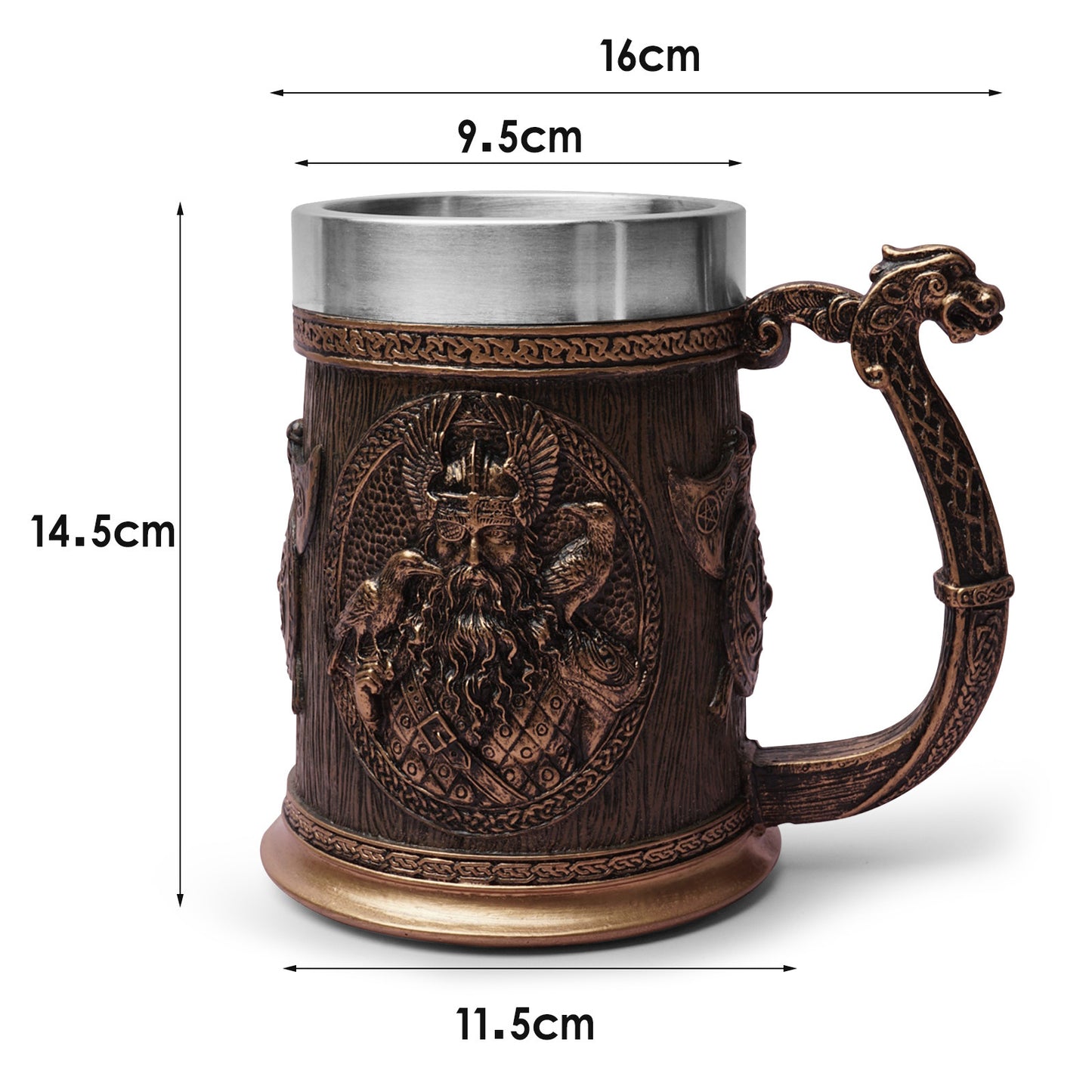 Skull and Viking Wine mug