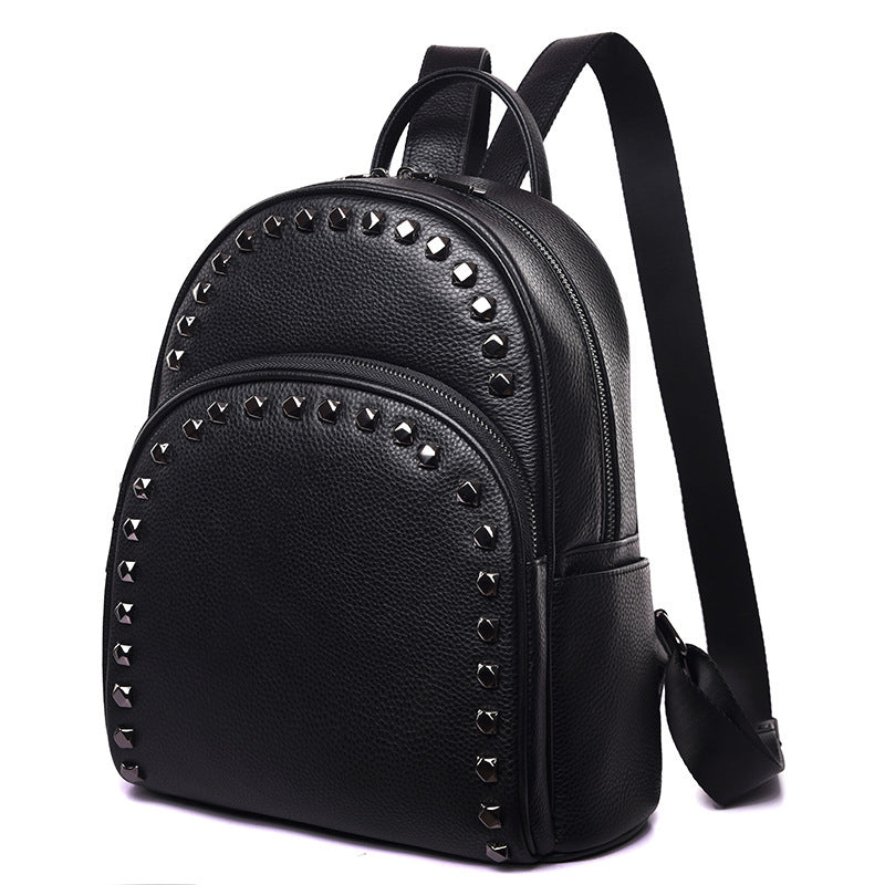 Women's Fashion Leather Casual All-match Backpack