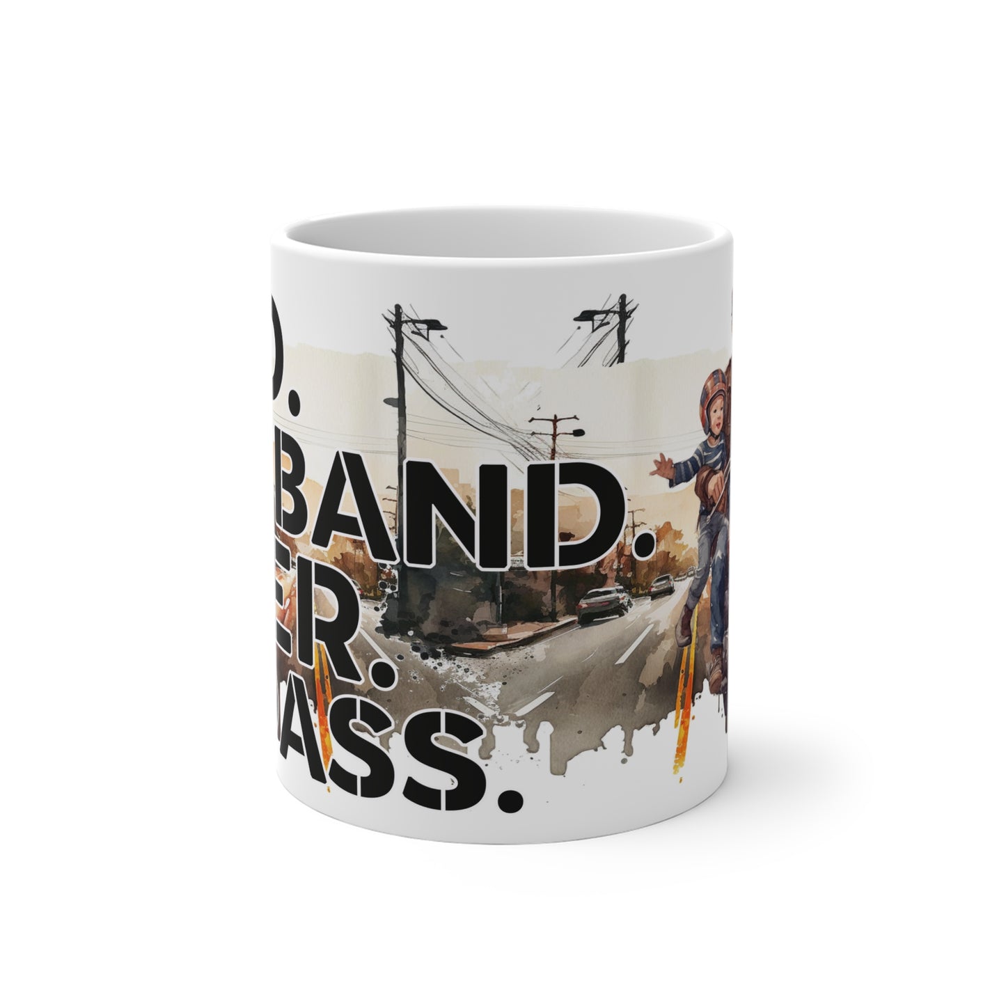 Magic mug - dad husband biker badass dad mug