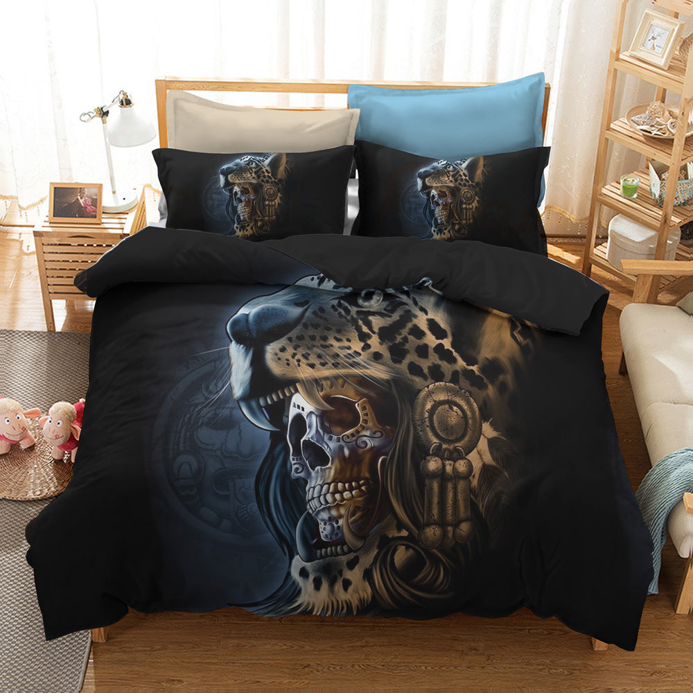 Watercolor Flower Skull Skull Bedding Series