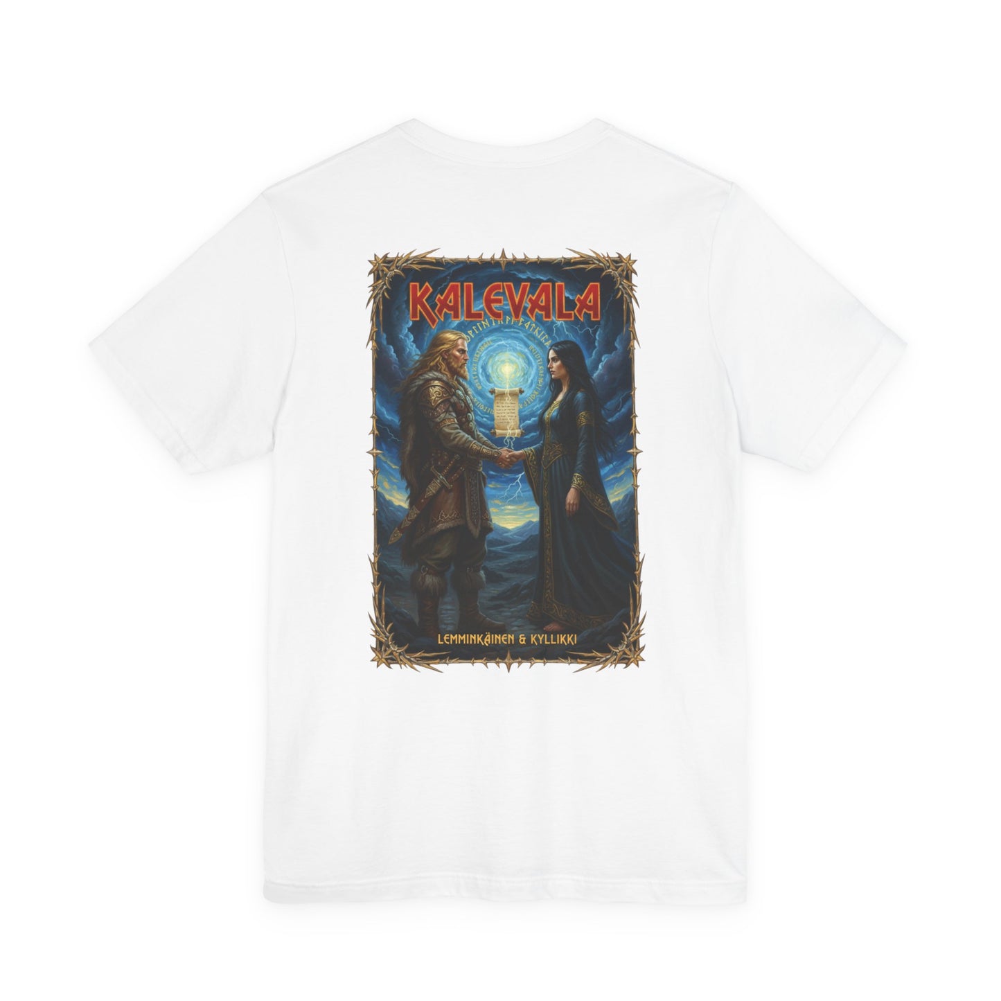 Lemminkäinen ja Kyllikki –  Teepaita — Retro Graphic T-Shirt