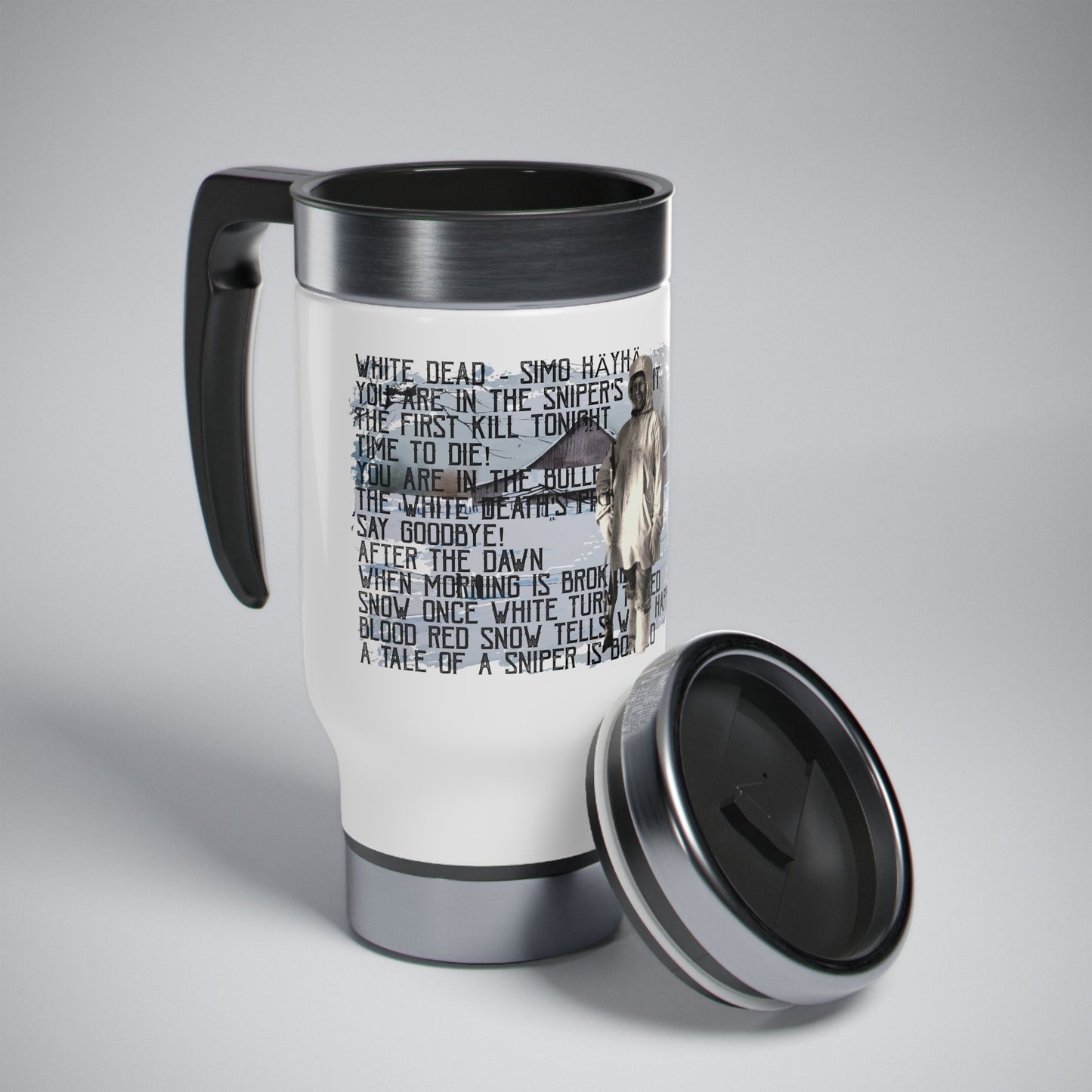 Thermos mug warrior's road - Simo Häyhä