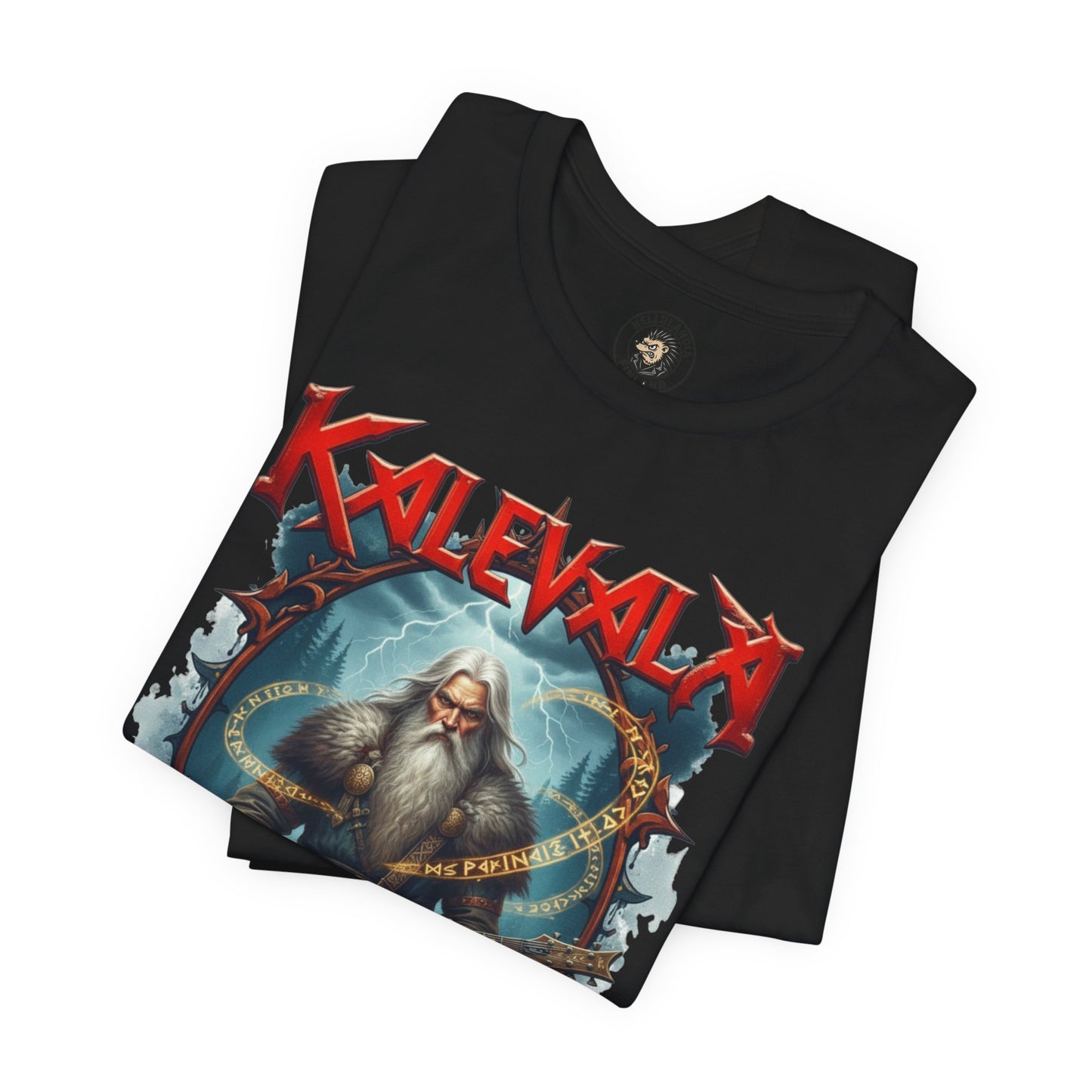 väinämöinen t‑paita bändi tyyliin T-Shirt — Retro Vintage Logo Tee