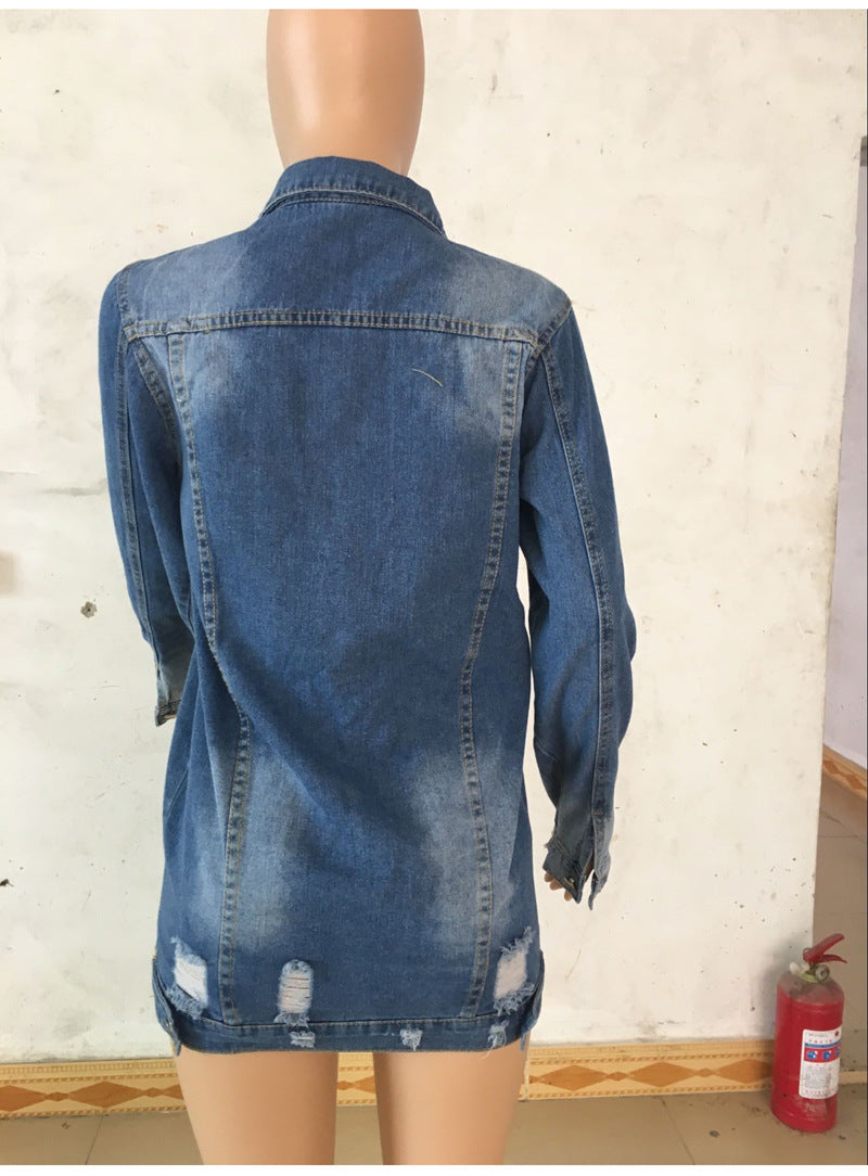 Loose denim jacket