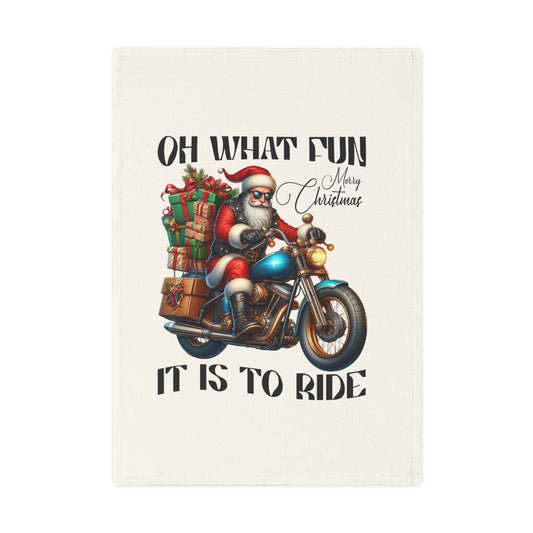 joulukeittiöpyyhe biker santa - toimitus USA 3 vko