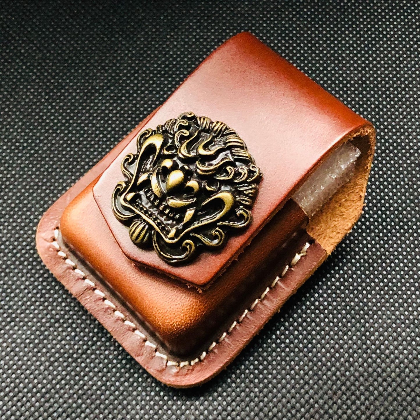 Kerosene Lighter Leather Handmade Personality Leather Case