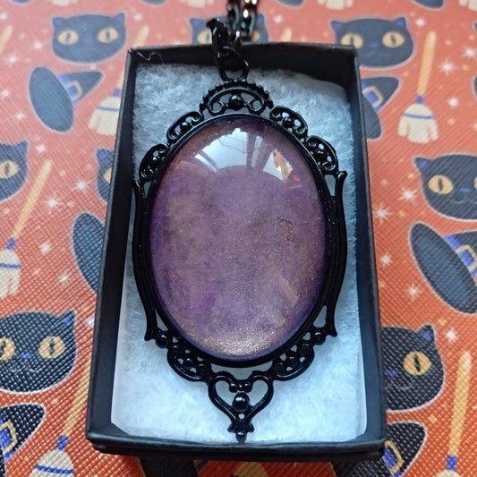 Purple Night Sky Gothic Necklace