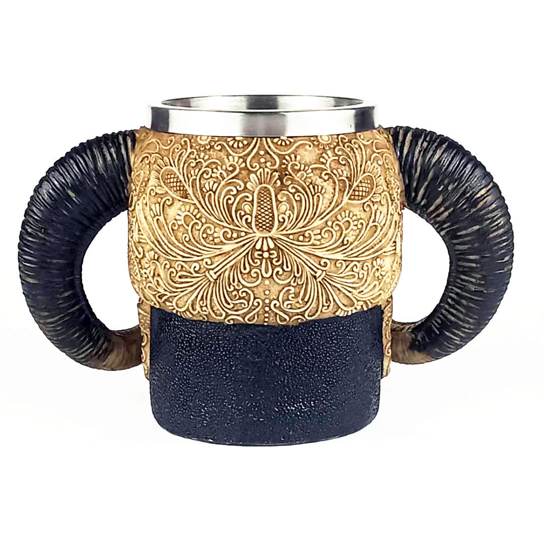 Shofar Skull Beer Mug Large Capacity