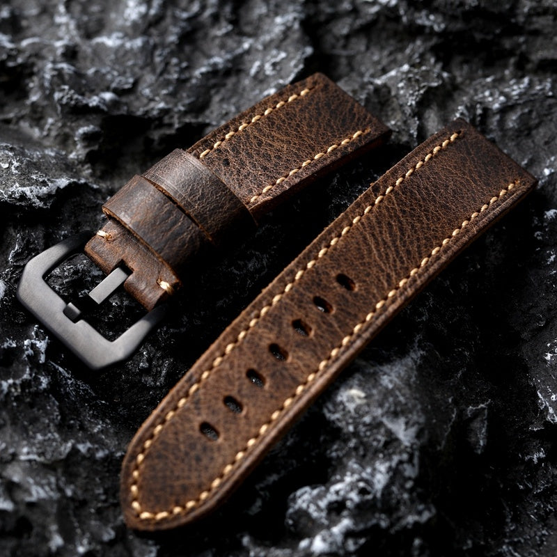 Hand-folded Head Leather Strap