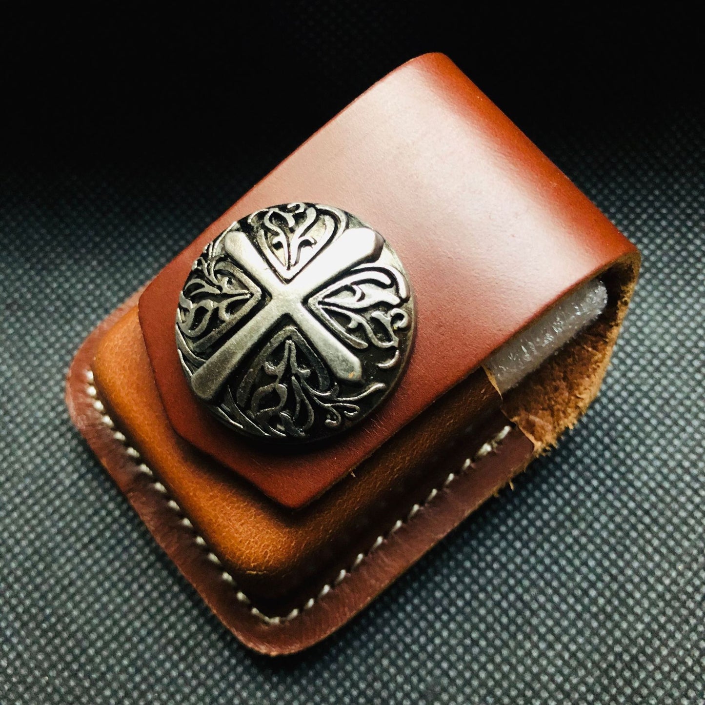 Kerosene Lighter Leather Handmade Personality Leather Case