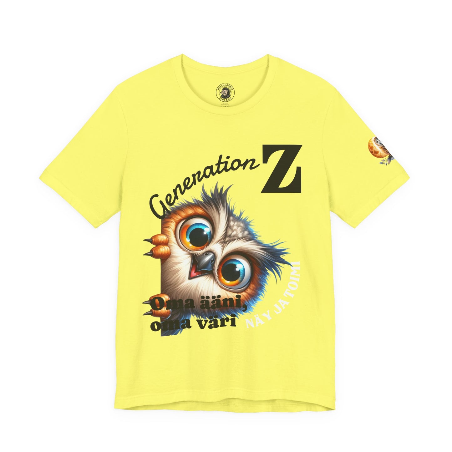 Hassu Pöllö Generation Z Tee — Funny Owl Graphic T-Shirt