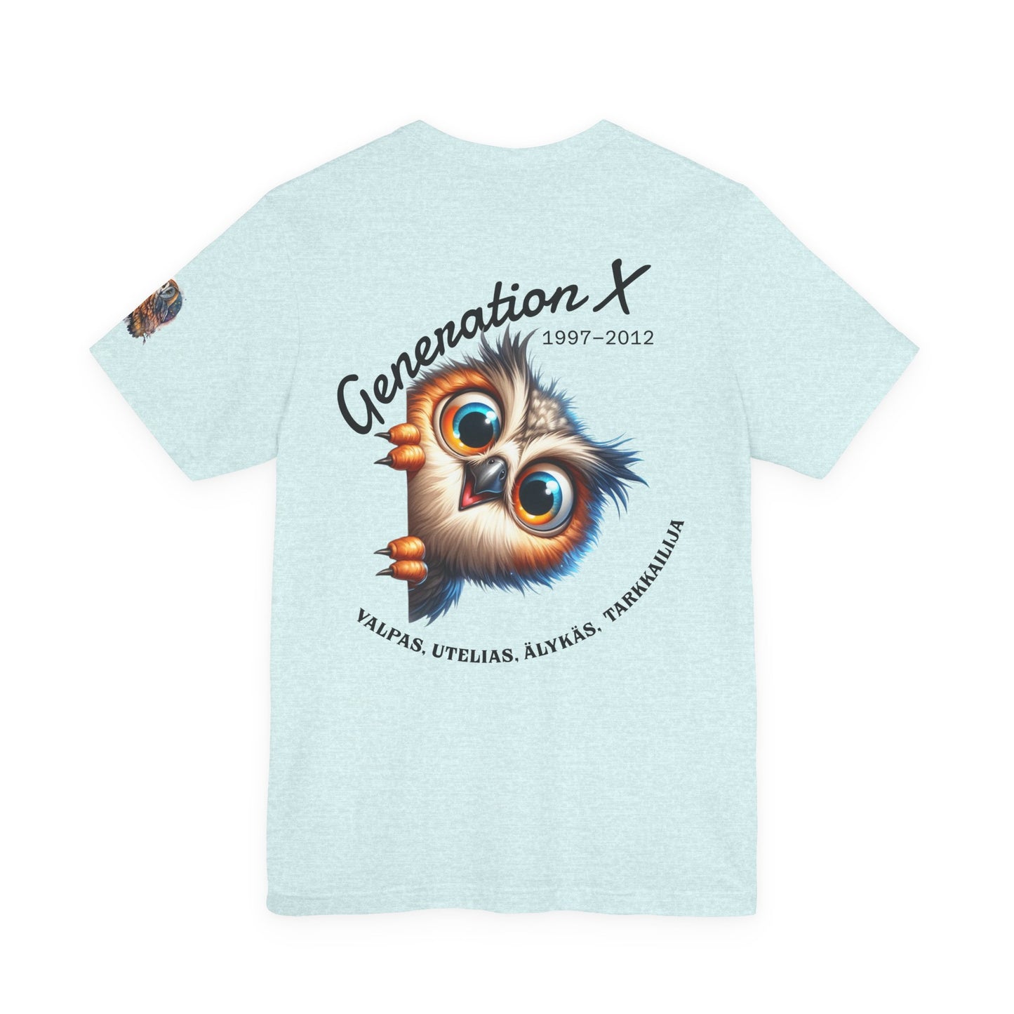 Hassu Pöllö Generation Z Tee — Funny Owl Graphic T-Shirt