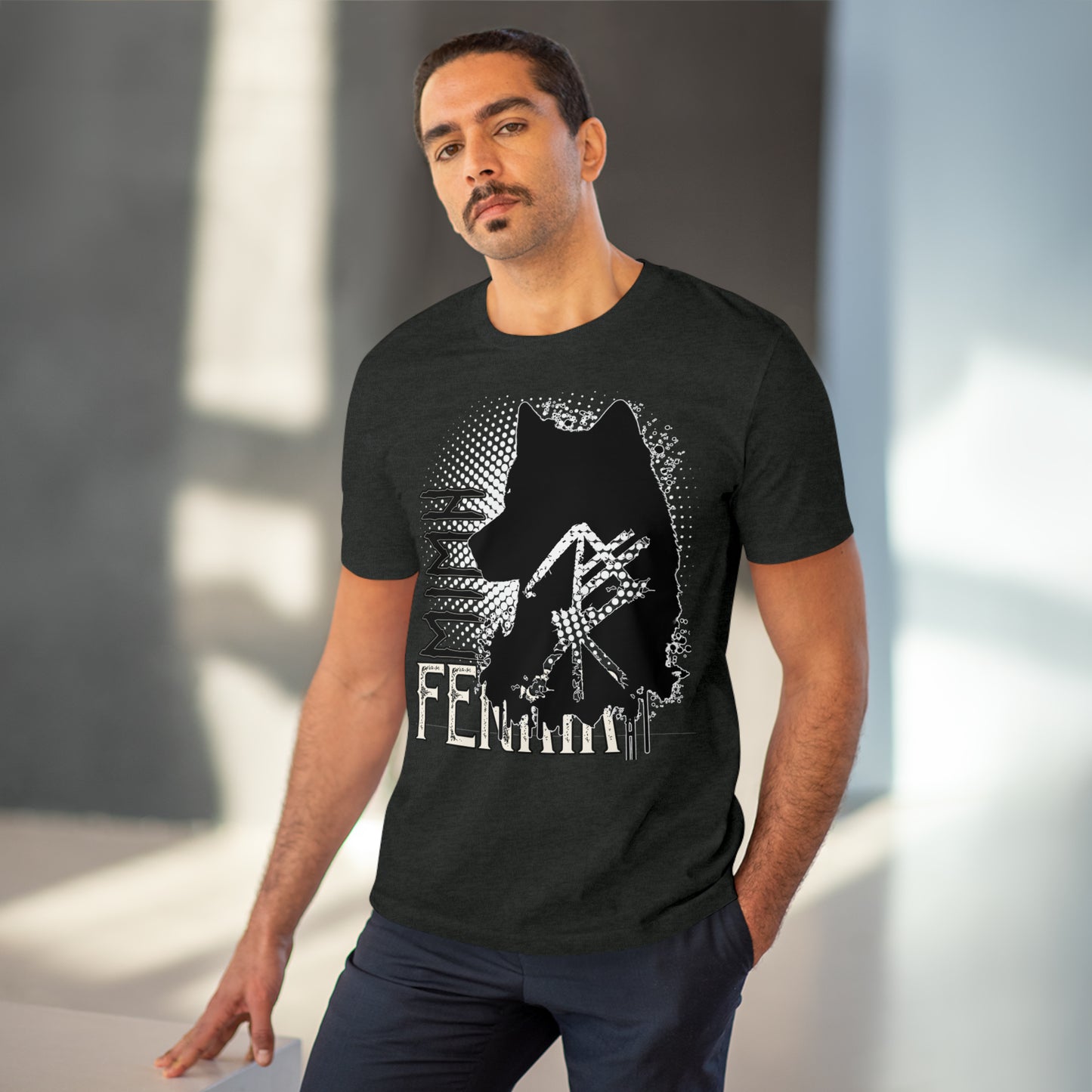 T-shirt unisex eco cotton - wolf Fenrir