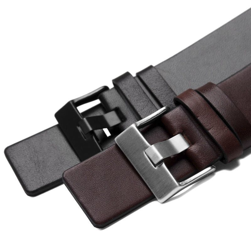 Men's watch strap leather strap chain