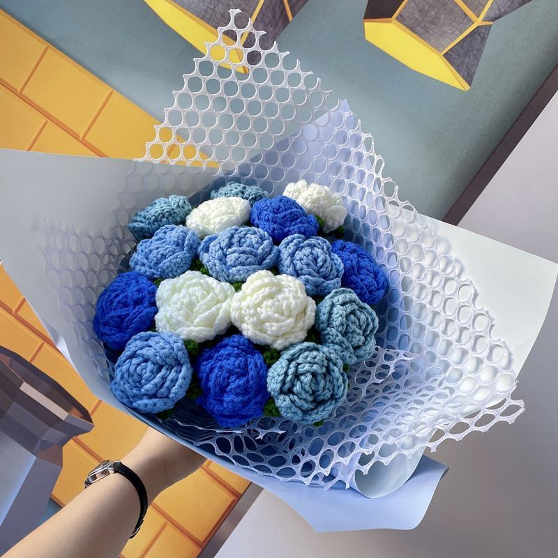 Bouquet Diy Material Hand Knitted Crochet käsityöpaketti