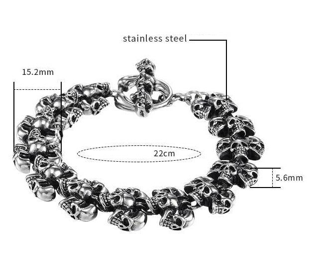 Men's Vintage Ornament Gothic Punk Bracelet