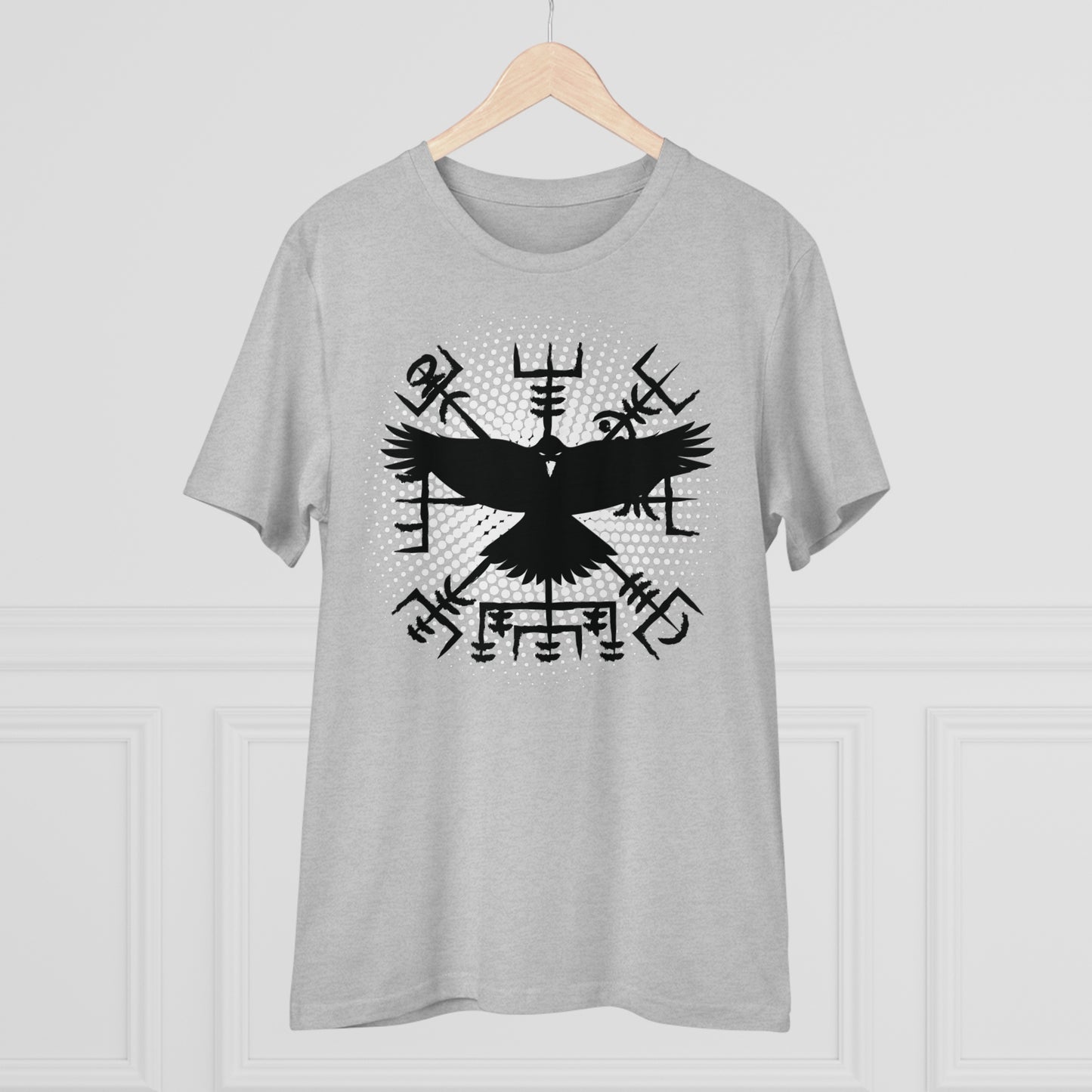 T-shirt unisex eco cotton - vegvisir and raven