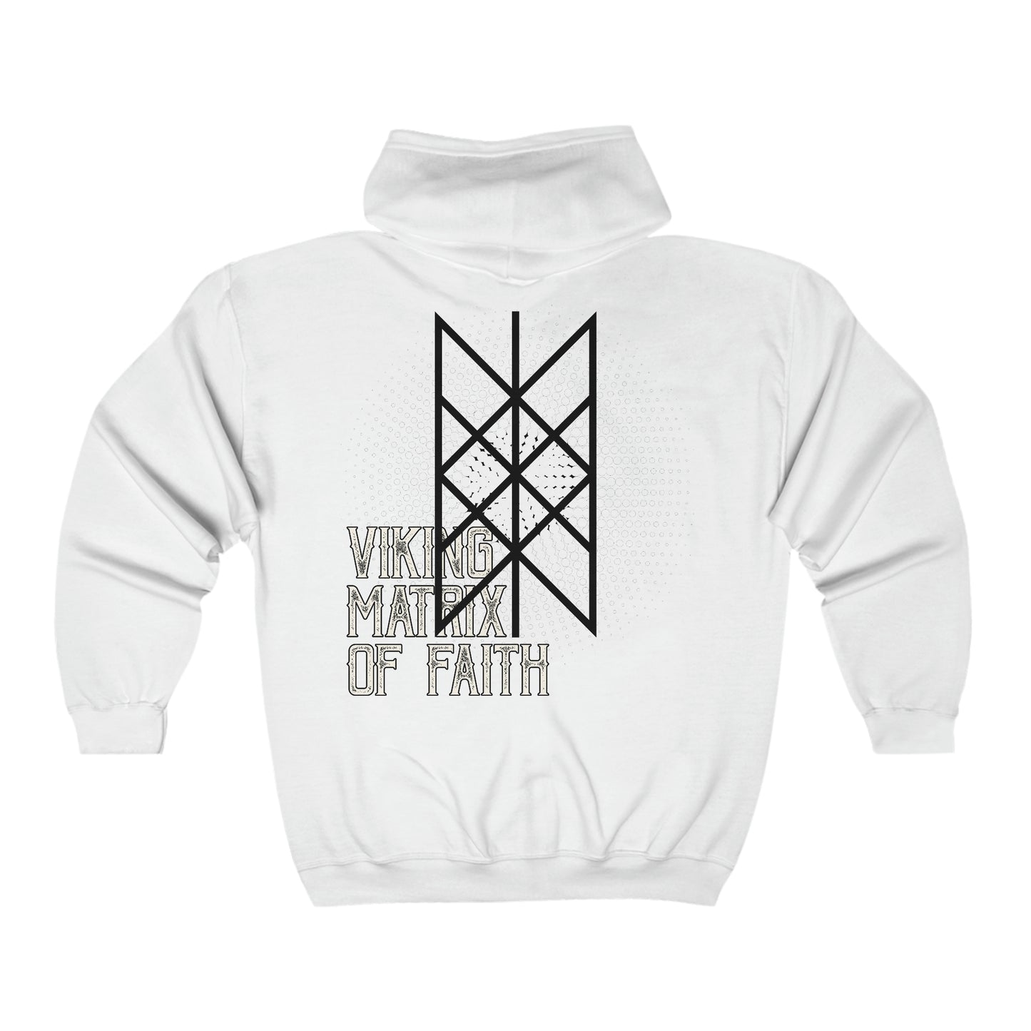 Unisex vetoketjuhuppari - web of wyrd kuva takana