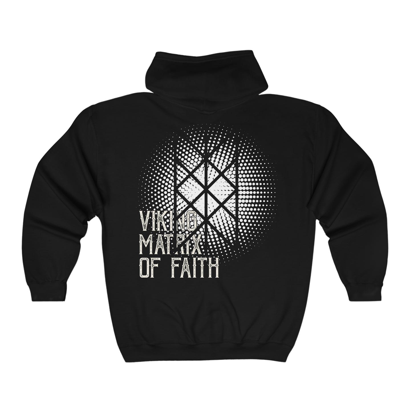 Unisex vetoketjuhuppari - web of wyrd kuva takana