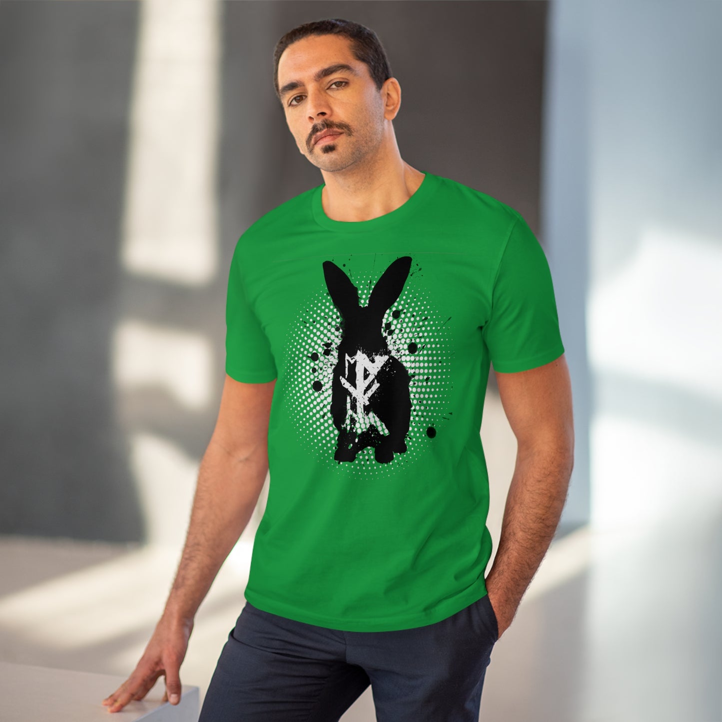 T-shirt unisex eco cotton - rabbit binding halter