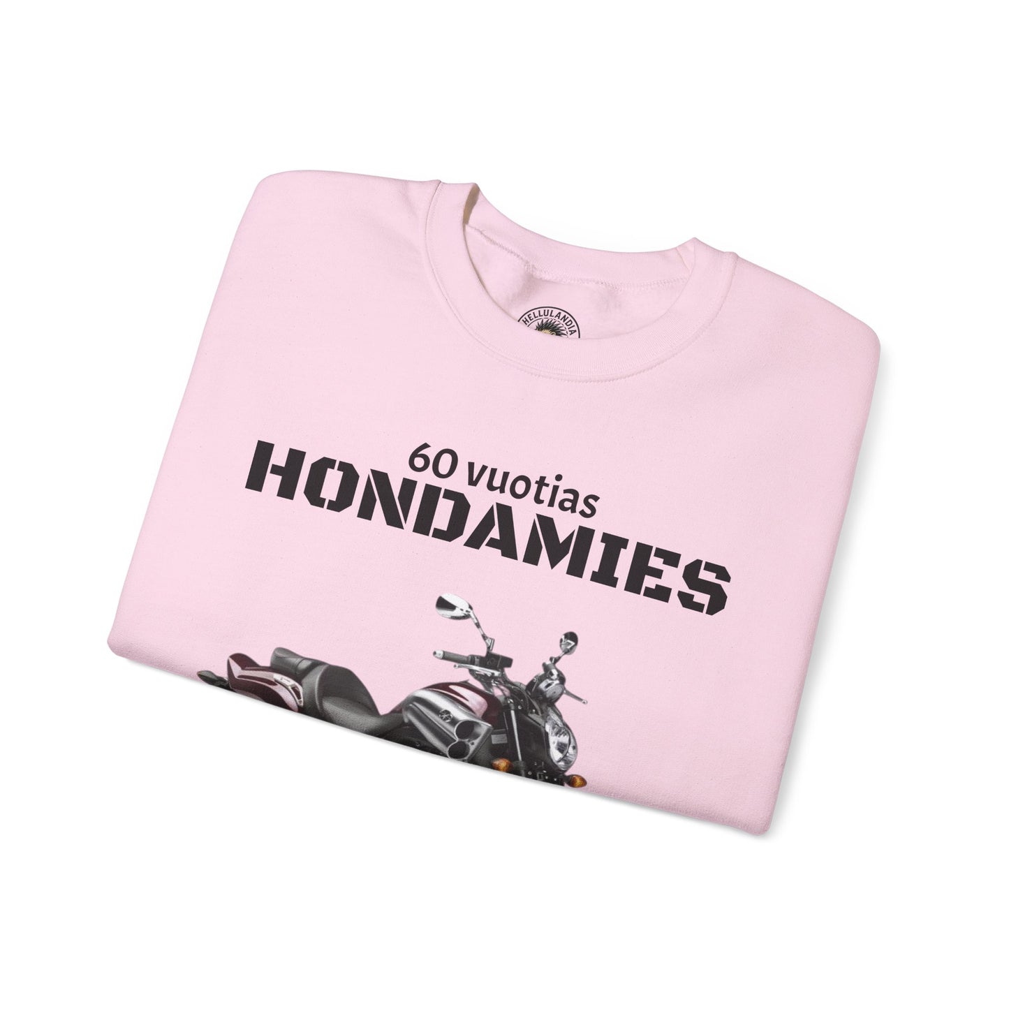 Honda VTX Motorcycle Crewneck Sweatshirt — 60 Vuotias Hondamies Rider Gift