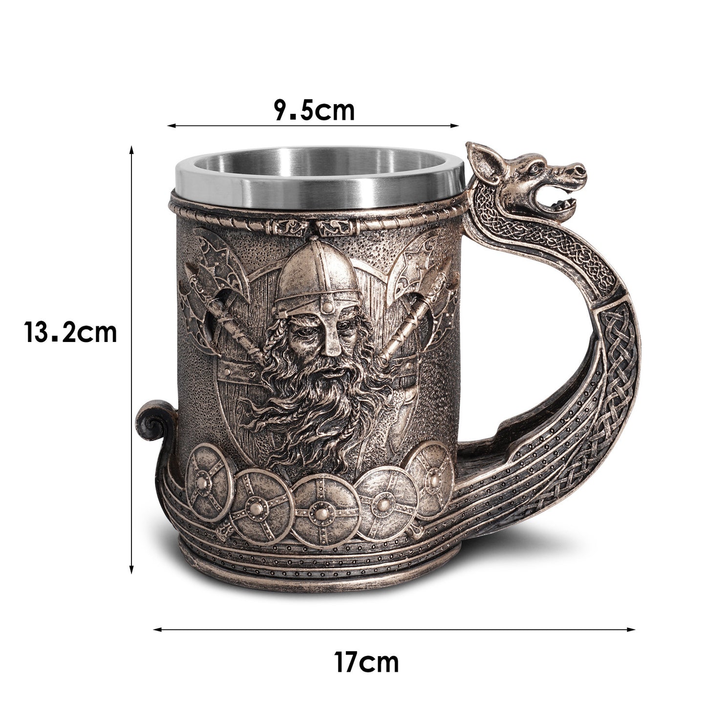 Skull and Viking Wine mug