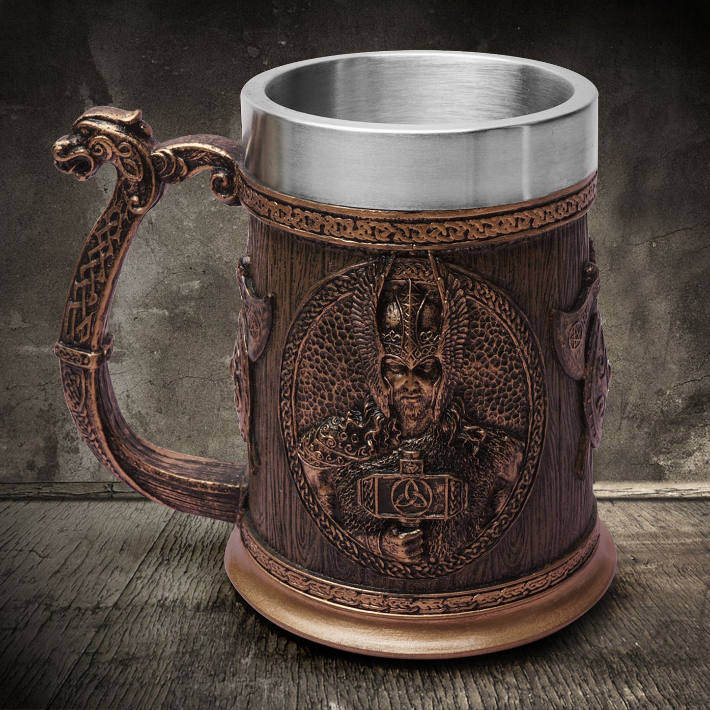 Skull and Viking Wine mug