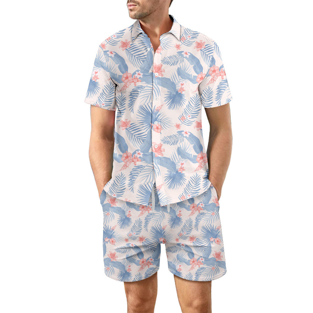 Summer Hawaiian beach suit for men - 2 pieces