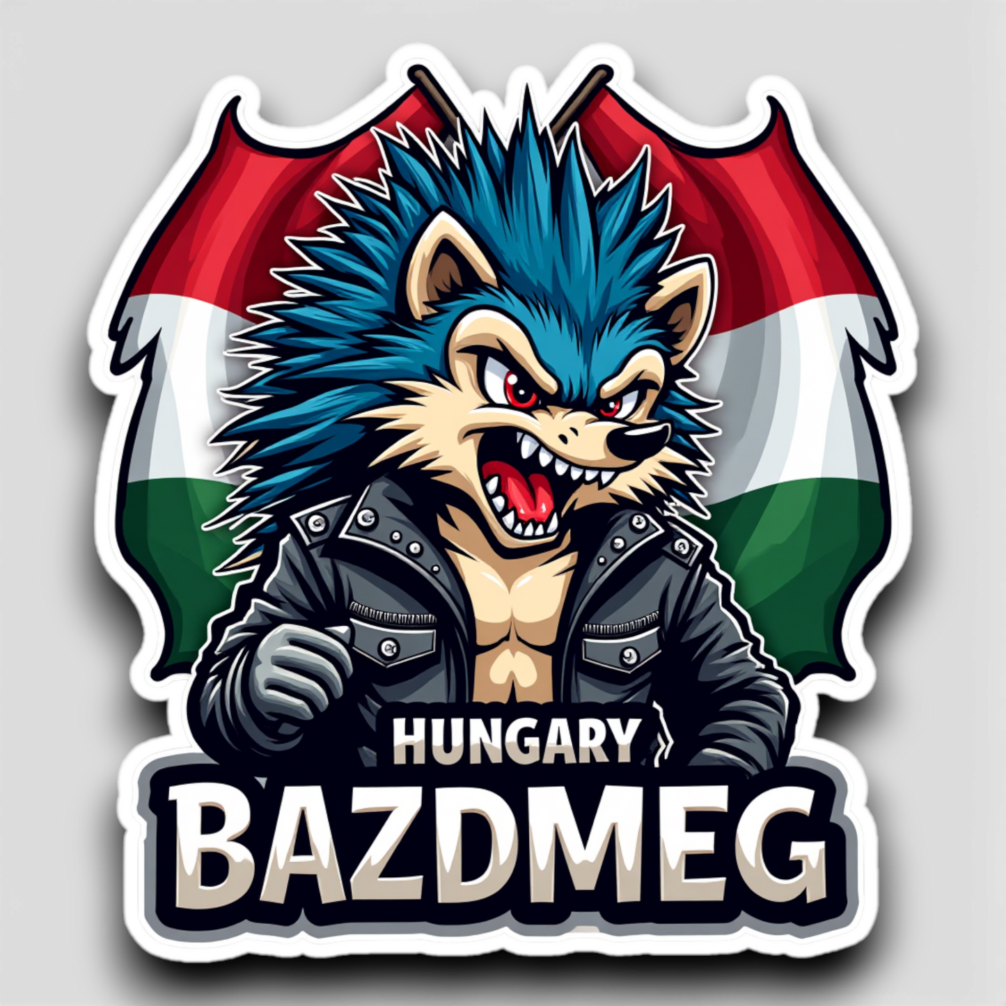 Hellualndian siili maailmalla: Jääkaappimagneetti tai pinssi