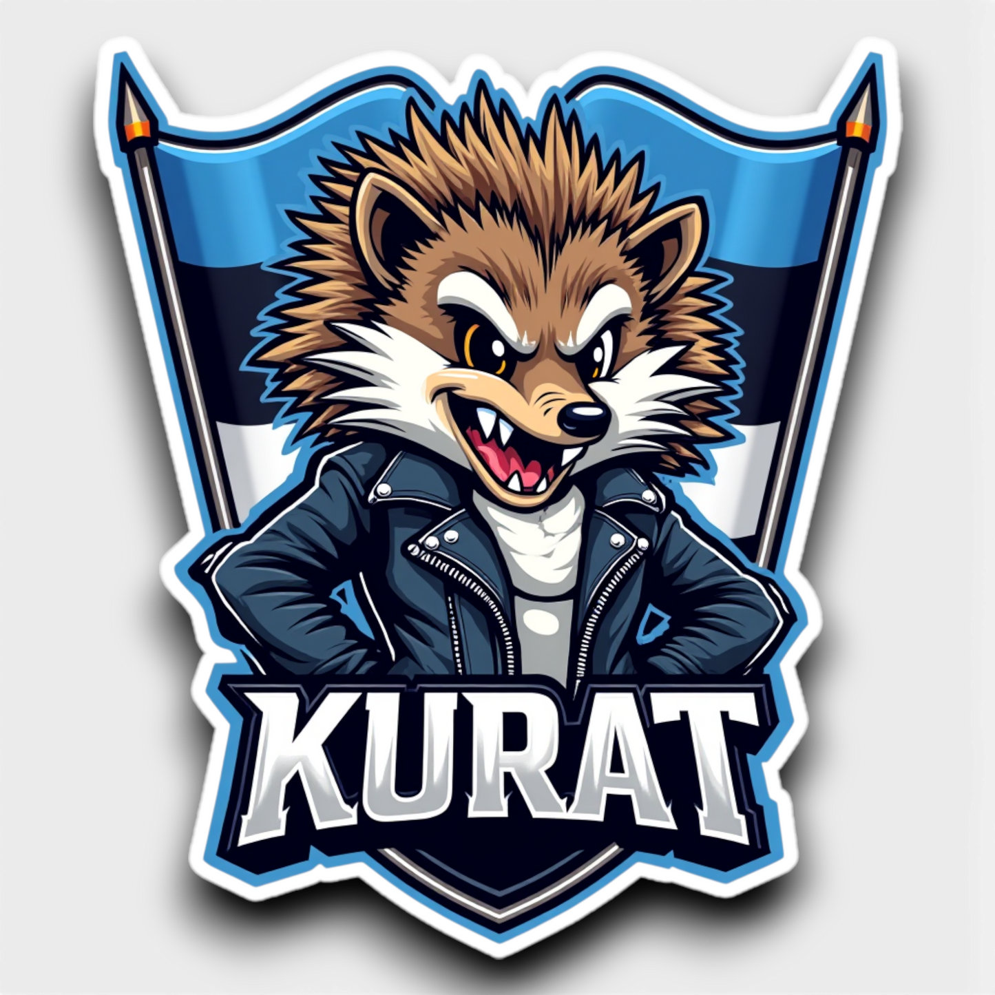 Hellualndian siili maailmalla: Jääkaappimagneetti tai pinssi