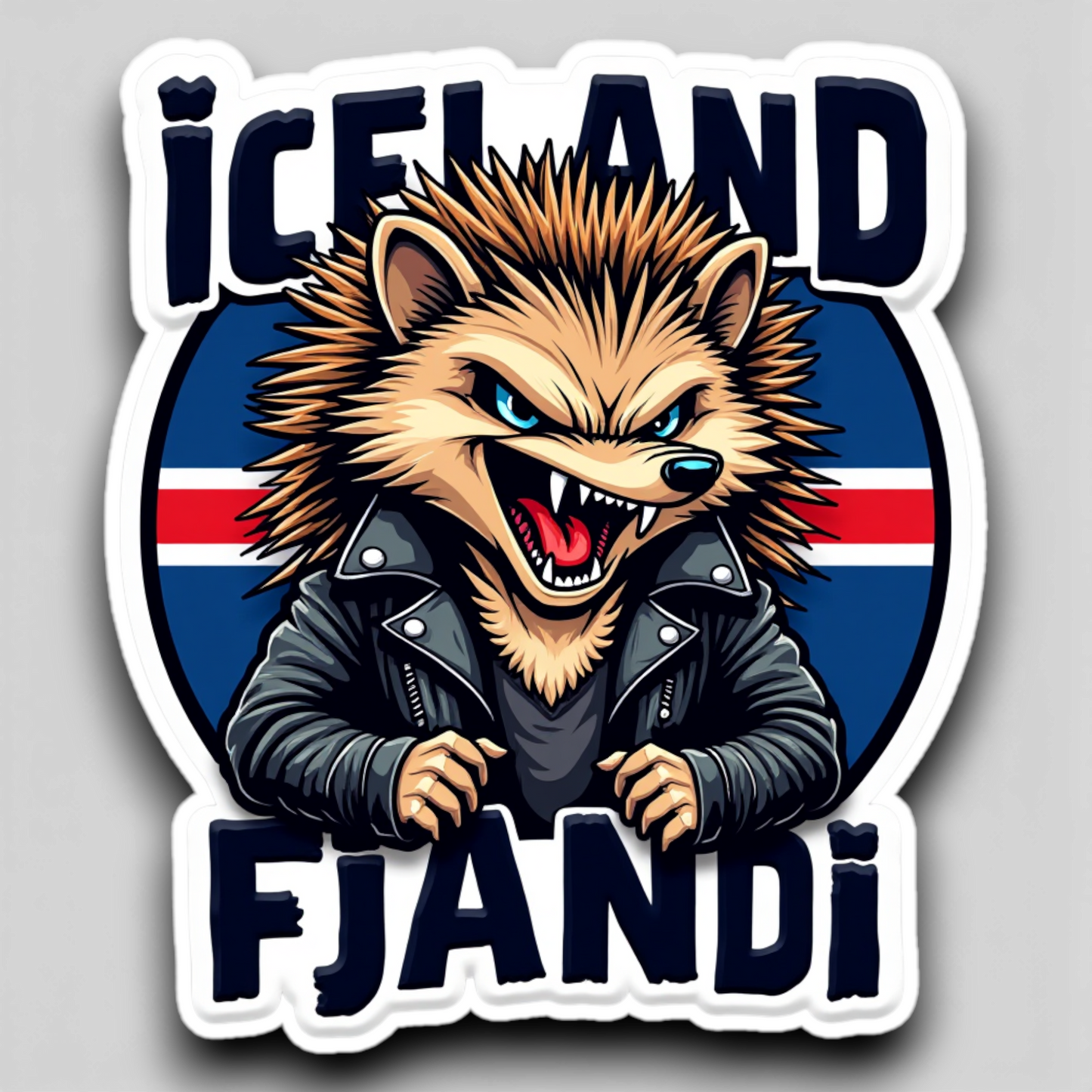 Hellualndian siili maailmalla: Jääkaappimagneetti tai pinssi