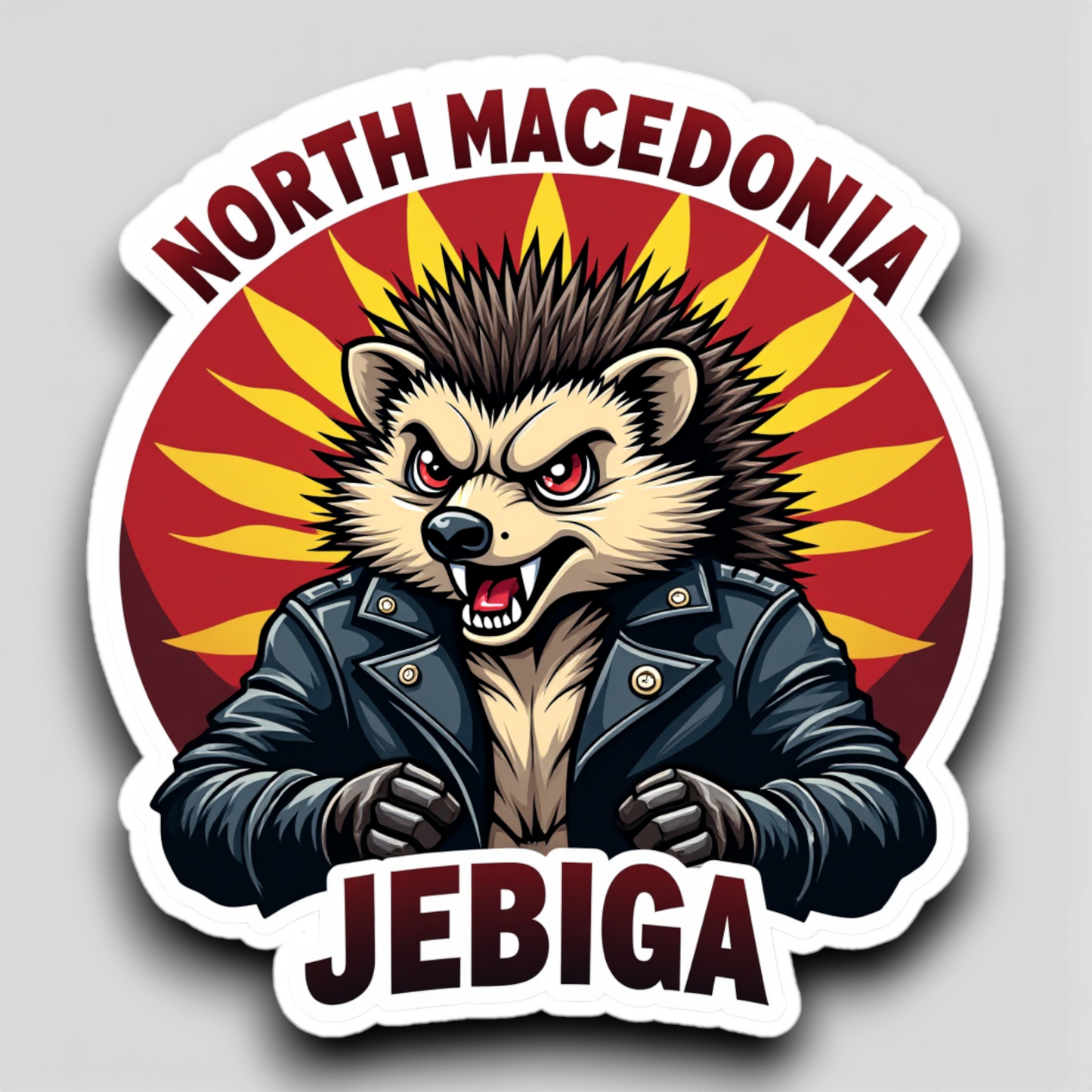 Hellualndian siili maailmalla: Jääkaappimagneetti tai pinssi