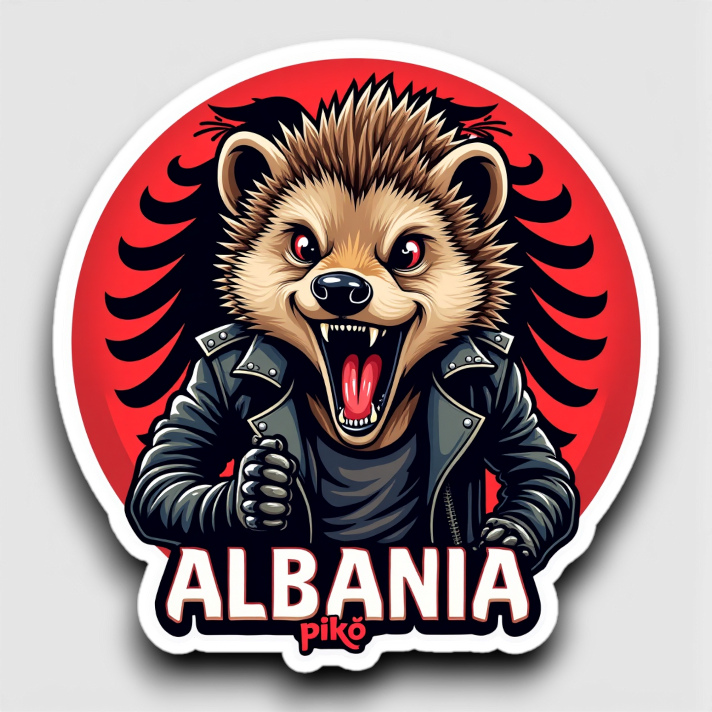 Hellualndian siili maailmalla: Jääkaappimagneetti tai pinssi