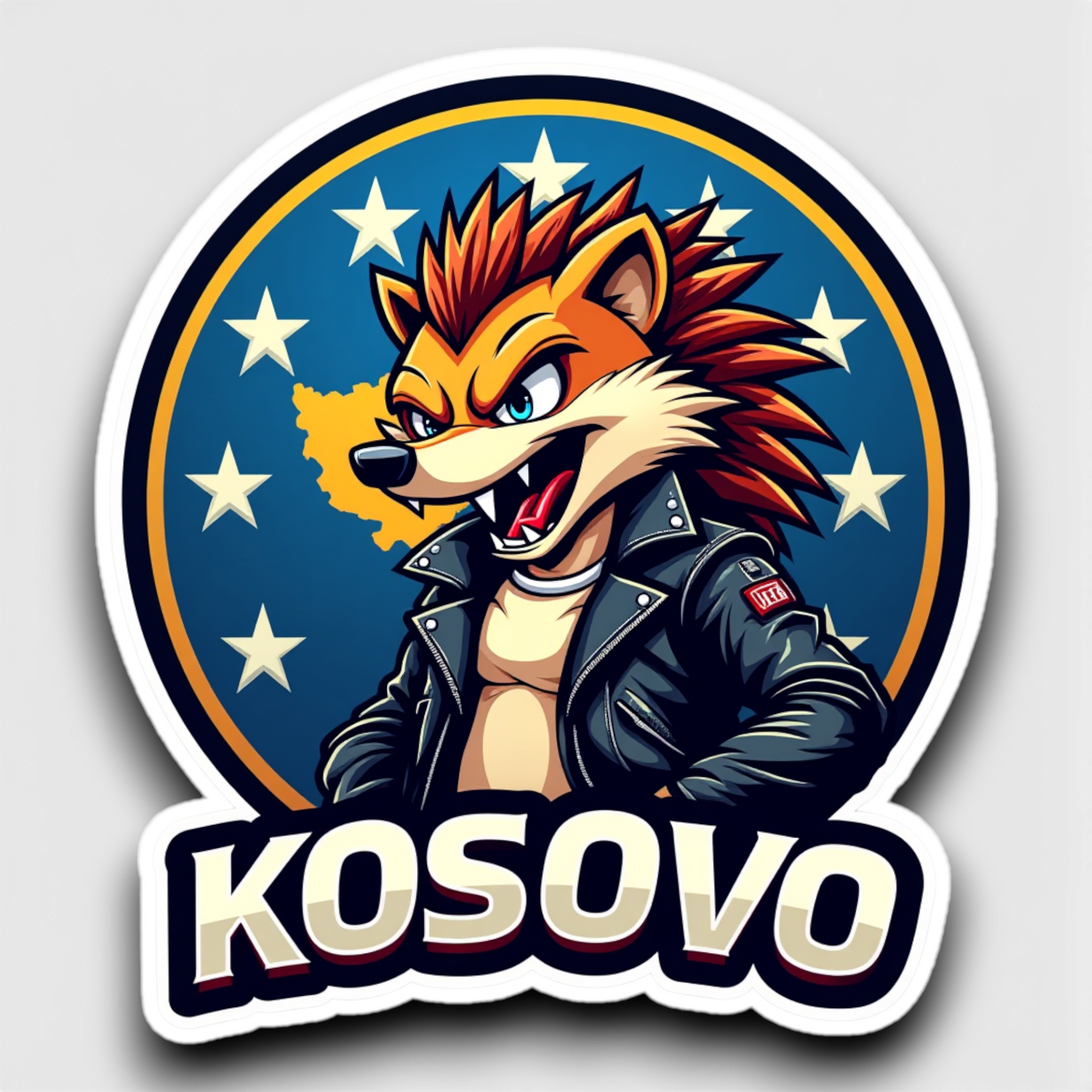 Hellualndian siili maailmalla: Jääkaappimagneetti tai pinssi