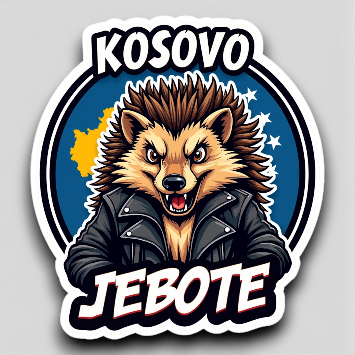 Hellualndian siili maailmalla: Jääkaappimagneetti tai pinssi