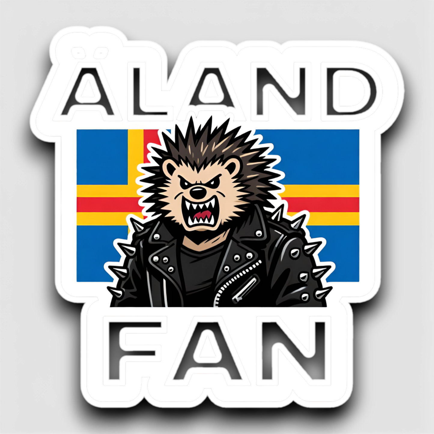 Hellualndian siili maailmalla: Jääkaappimagneetti tai pinssi