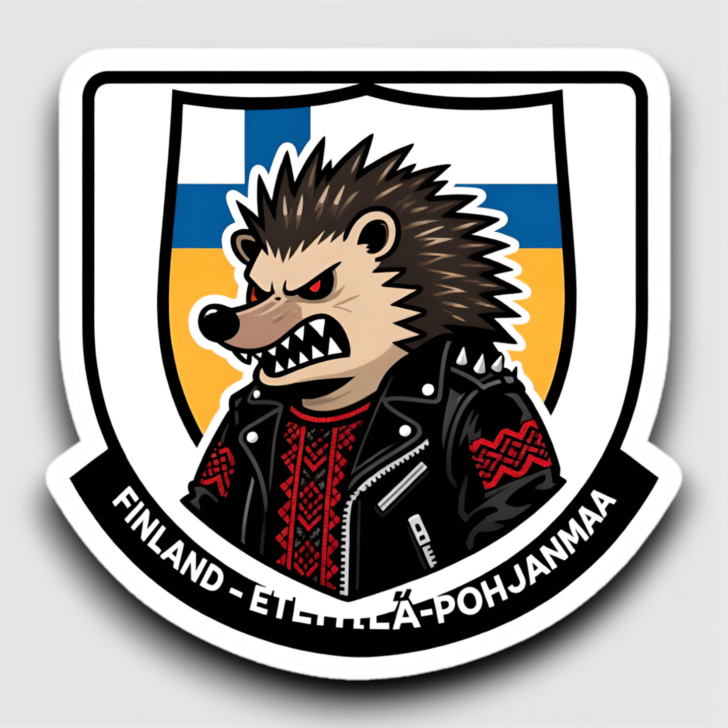 Hellualndian siili maailmalla: Jääkaappimagneetti tai pinssi