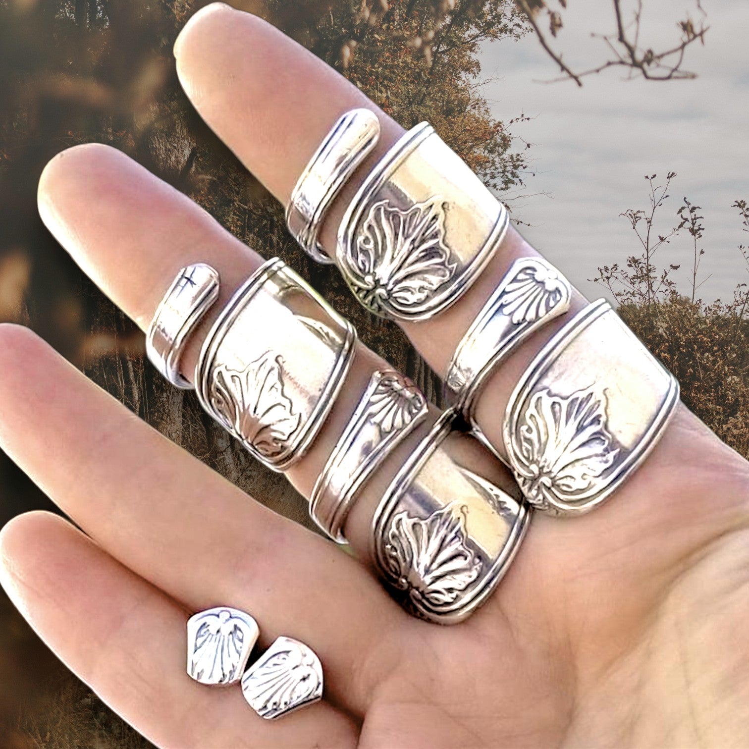 Hellundian muistojen koruja - aterinkorut: lusikka, haarukka, veitsi