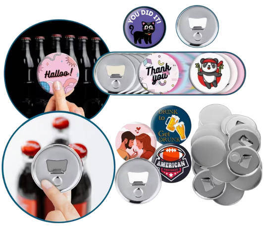 Vahva helllive  pullonavaaja Omalla Kuvalla – Pyöreä´58mm Perskuta!