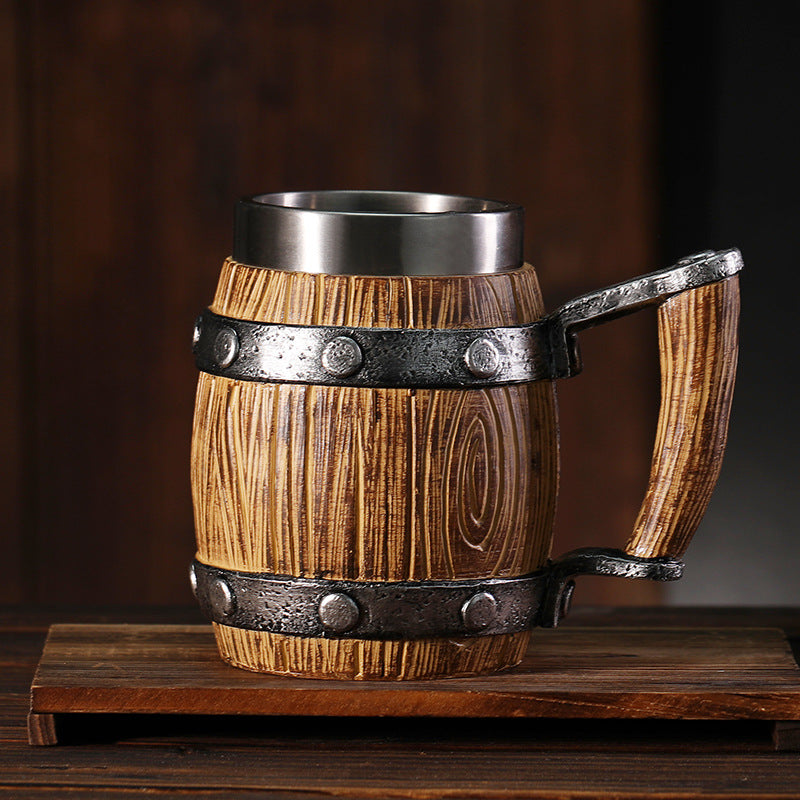 Simulation Barrel Cup Creative Large Capacity Beer Mug