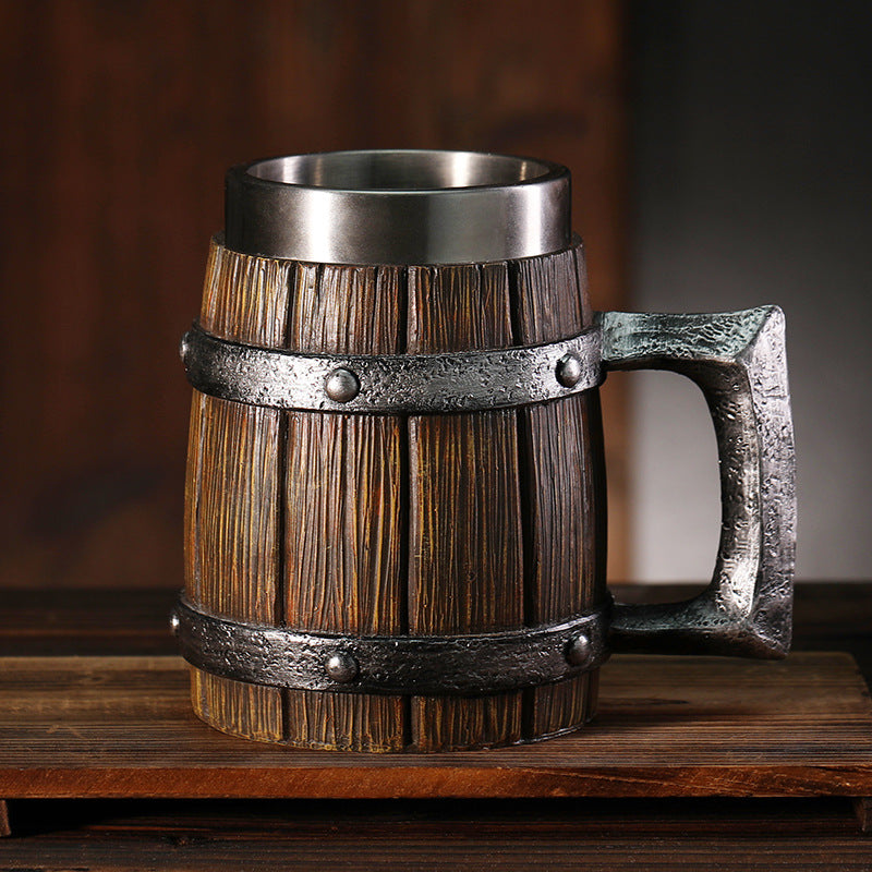 Simulation Barrel Cup Creative Large Capacity Beer Mug