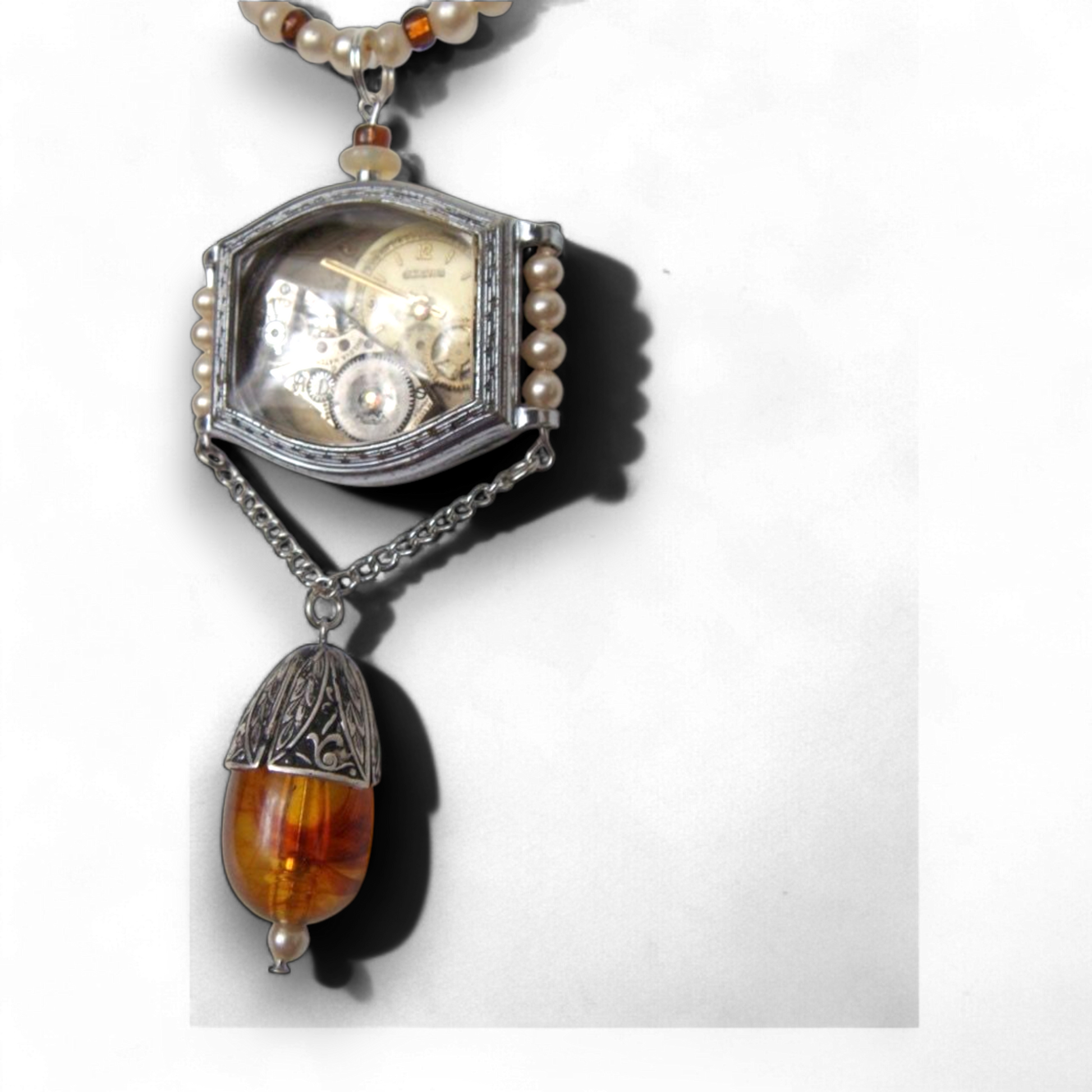 Rannekello kaulakoru vintage steampunk vaaka
