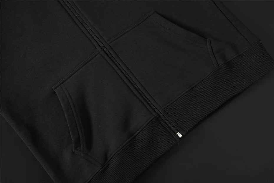 Raju ja musta Vetoketjuhuppari Miehille Iso Kokoon 10XL