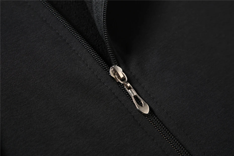 Raju ja musta Vetoketjuhuppari Miehille Iso Kokoon 10XL